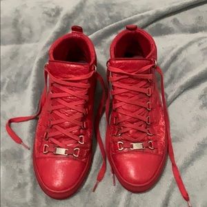 mens red balenciaga sneakers